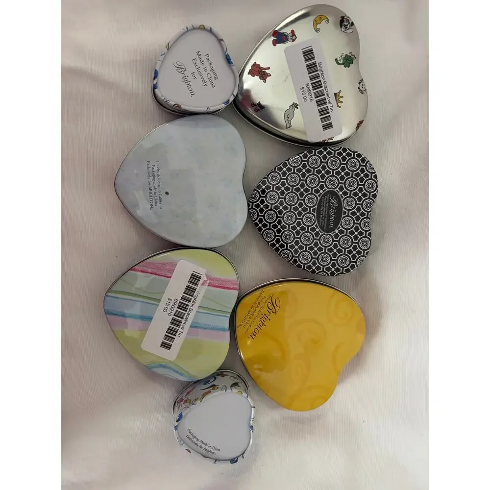 Brighton Empty Boxes Lot of 7 Heart Shaped